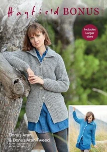 Sirdar Knitting Pattern - Hayfield Bonus Aran and Tweed, Cardigan 8229 - Picture 1 of 1