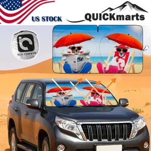 Large Car Winshield Sun Shade Foldable Auto Window Visor UV Block Shield Cover - Picture 1 of 8