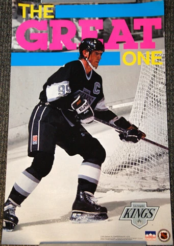 Wayne Gretzky THE GREAT ONE Los Angeles Kings 1991 Vintage Original 22x34 POSTER Cover