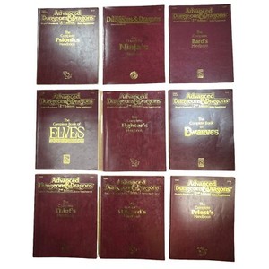 Lot of 9 Advanced Dungeons & Dragons The Complete Handbook 2nd Edition