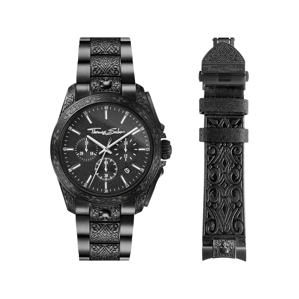 Thomas Sabo Men's watch Rebel at heart Chronograph black - Image 1 of 1