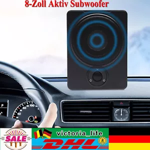 Under Seat Active Subwoofer Car Bass Box Active Amplifier Bass 200w with Cable - Picture 1 of 23