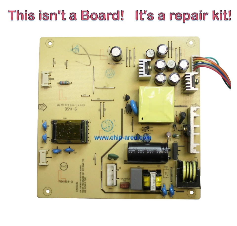 Repair Kit Capacitors For LCD HP1506 HSTND-2A06 For Power Supply 715G1508-2 - Image 1 of 1