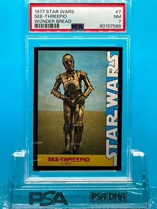 1977 Star Wars See-Threepio #7 Wonder Bread PSA 7 NM 