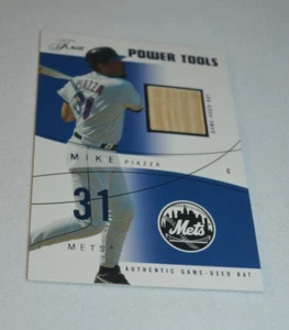 Fleer Flair 2004 - Mike Piazza Mets juego de herramientas eléctricas usado bate PT-MP 164/250 - Imagen 1 de 6