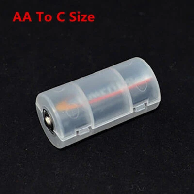 Cell Battery Converter Battery Holder Adapter Switcher Box Case AA To C Size - Image 1 of 4