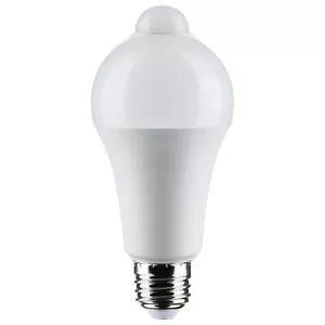 Motion Sensor Activated Light Bulb LED 120V 12W =75W A19 E26 3000K Soft White - Picture 1 of 11