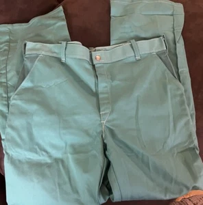 Westex FR7A Flame Resistant Pants Men Green Welding Welder Hook Pile Leg 34x32 - Picture 1 of 5
