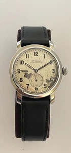 Vintage ETERNA Automatic Bumper Military Watch 34.27 mm Antimagnetic Bubble Back - Picture 1 of 24