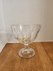 Kristall Sockel Schüssel Süßigkeiten Geschirr Dessert Tasse 5 Zoll hoch x 4-1/2 Zoll breit - Bild 1 von 7