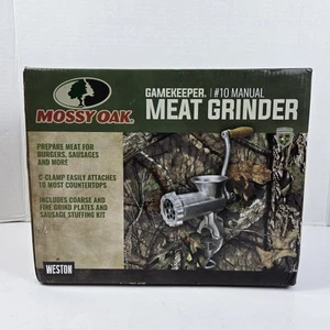 Weston #10 Manual Meat Grinder & Sausage Stuffer (36-1001-GK) Mossy Oak NIB - Picture 1 of 8