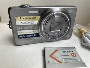 Sony Cyber-shot DSC-WX100 Digital Camera 18.2MP | Silver | 10x Zoom - Picture 1 of 14
