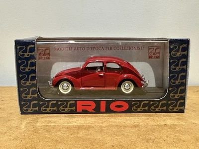 Volkswagen Beetle Rio 1948 escala 1:43 diecast modelo rojo #88 Foto 1 de 4