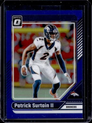 2024 Donruss Optic Patrick Surtain II Blue #142/199 Broncos - Image 1 of 2