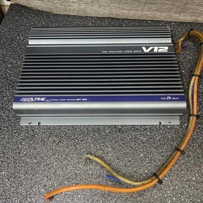Amplificador de potencia de audio para automóvil Alpine MRV-1000 V12 2 canales circuito Duo-B probado Foto 1 de 4