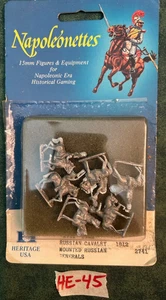 15mm Heritage Napoleonettes Russian Cavalry Mounted Russian Generals Lot HE-45 - Bild 1 von 1