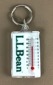 L.L. Mini termómetro de frijol tabla de enfriamiento de viento plástico cremallera tirar llavero - DEFECTUOSO - Imagen 1 de 7