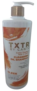 TXTR by Cantu For Curls + Coils Defining Cream Cleansing Oil Shampoo 16oz NEW - Picture 1 of 2