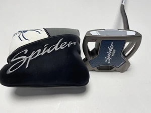 TaylorMade Spider Tour Double Bend Navy Putter 34" Superstroke RH W/HC NEW - Picture 1 of 8