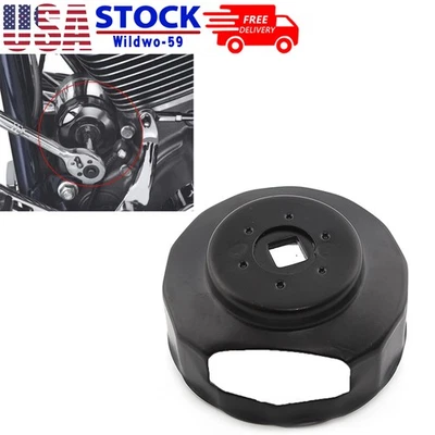 Black Motorcycle Steel Oil Filter Wrench Fit For Harley Road King Electra Glide - Image 1 of 4
