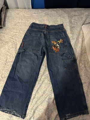 Jeans de carpintero Flame Head JNCO diseño patinador 28x28 *súper raros* Foto 1 de 3