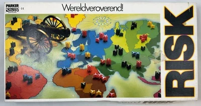 Risiko Brettspiel Parker Vintage 80er Niederländische Version Spiel weiße Box - Bild 1 von 4