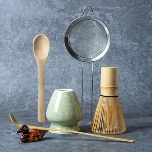Juego de batidor Matcha, kit para hacer Matcha batidor (soporte Chasen), soporte para batidor de cerámica  - Imagen 1 de 16