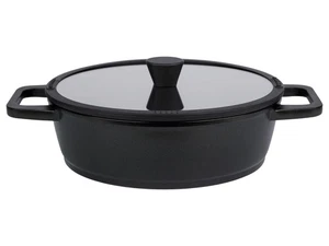 LIVARNO home Aluguss-Servierpfanne, inkl. Glasdeckel, schwarz - B-Ware - Bild 1 von 5