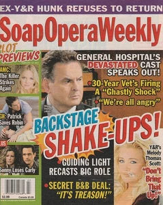 Soap Opera Weekly Feb 13, 2007 STUART DAMON FIRED-MELODY THOMAS SCOTT-RON RAINES - Picture 1 of 4