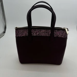 Bolso Kate Spade Arándano/Vino Brillo Usado - Imagen 1 de 8