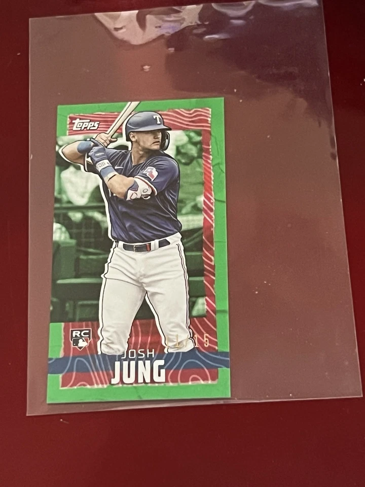 2023 Topps Rip Josh Jung Rookie Mini Green /15 #MRIP-JJ Rangers - Image 1 of 1