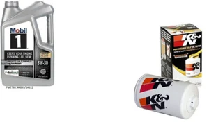 Mobil1 5W30 Full Synthetic Engine Oil - 5 Quarts w/K&N HP-2009 Oil Filter - Picture 1 of 1