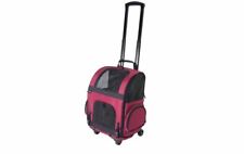 New Gen7Pets Cat and Dog Roller-Carrier Pet Carrier Portable Carrier Red