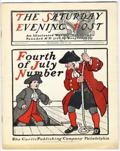 Fourth July SATURDAY EVENING POST 1900 Great DEVILED HAM Ad Politics Patriotic - Picture 1 of 10