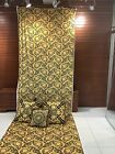 5 METERS BAROCCO GOLD BLACK VERSACE UPHOLSTERY FABRIC HOME GOODS FURNISHINGS