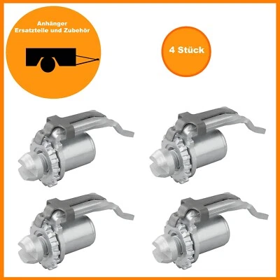 4x Nachsteller für ALKO inkl. Blattfeder Druckbügel Nachstellmutter Einsteller - Bild 1 von 4