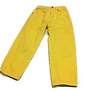 Star Ride Girls Size 5 Denim Jeans Pants 100% Cotton Yellow - Picture 1 of 11