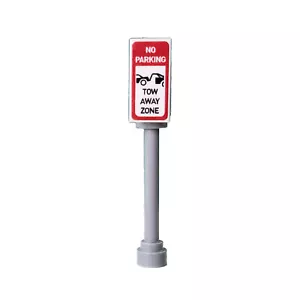 NEW - Cartello Parcheggio Zona Traino - Set Costruzioni Accessori Città Mattoni Personalizzati - Foto 1 di 4