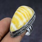 Natural Septerian Noodal Gemstone 925 Sterling Silver Jewelry Ring Size 9 e608