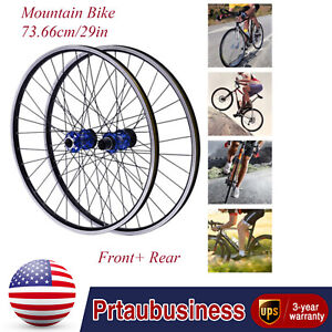 29 Inch Mountain Bike Wheelset Aluminum Alloy Rim Disc Brake MTB Wheelset Blue