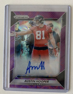 2016 PRIZM PURPLE SCOPE /99 AUTO AUSTIN HOOPER FALCONS - Image 1 of 2