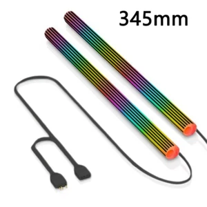 2 PCS 13In Black LED Tube Sleeve ARGB CPU Liquid Cooler Motherboard Lighting - Picture 1 of 11