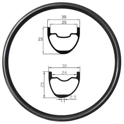Llantas de carbono XC MTB 29er 650b rueda de bicicleta de carrera sin cámara 27,5er 24H 28H 32H 36H Foto 1 de 4