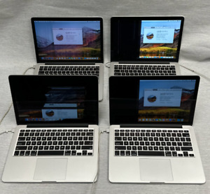 Lot of 4 - 13" Apple MacBook Pro Intel i5 2.4-2.6Ghz 4GB/8GB 128GB SSD 2013 2014