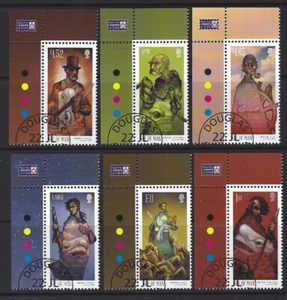 ISLE OF MAN 2019 MOBY DICK SET OF 6 MARGINALS FINE USED - Picture 1 of 1