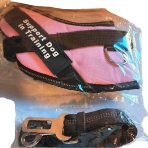 Brand New•Emotional Support Dog in Training Harness and Seatbelt Plug in Attach