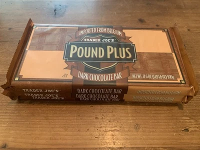 Lot Of 3 Trader Joe's Pound Plus Belgium Dark Chocolate Bars x3 - Image 1 of 3