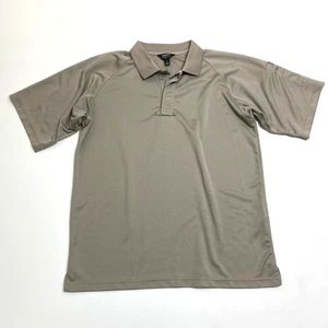Blackhawk Warrior Wear Performance Polo Mens L Taupe Short Sleeve Lightweight - Picture 1 of 12