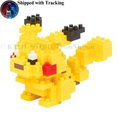 Nanoblock Pikachu NBPM_001 Pokemon Micro Block Set Made in Japan - Image 1 of 4