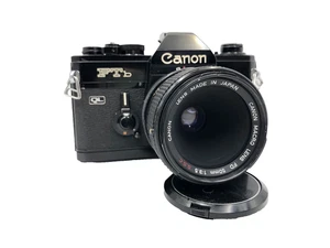 Canon FTb QL 35mm Black SLR film Camera & FD 50mm Macro F/3.5 Lens Set FTBn DDP - Picture 1 of 12